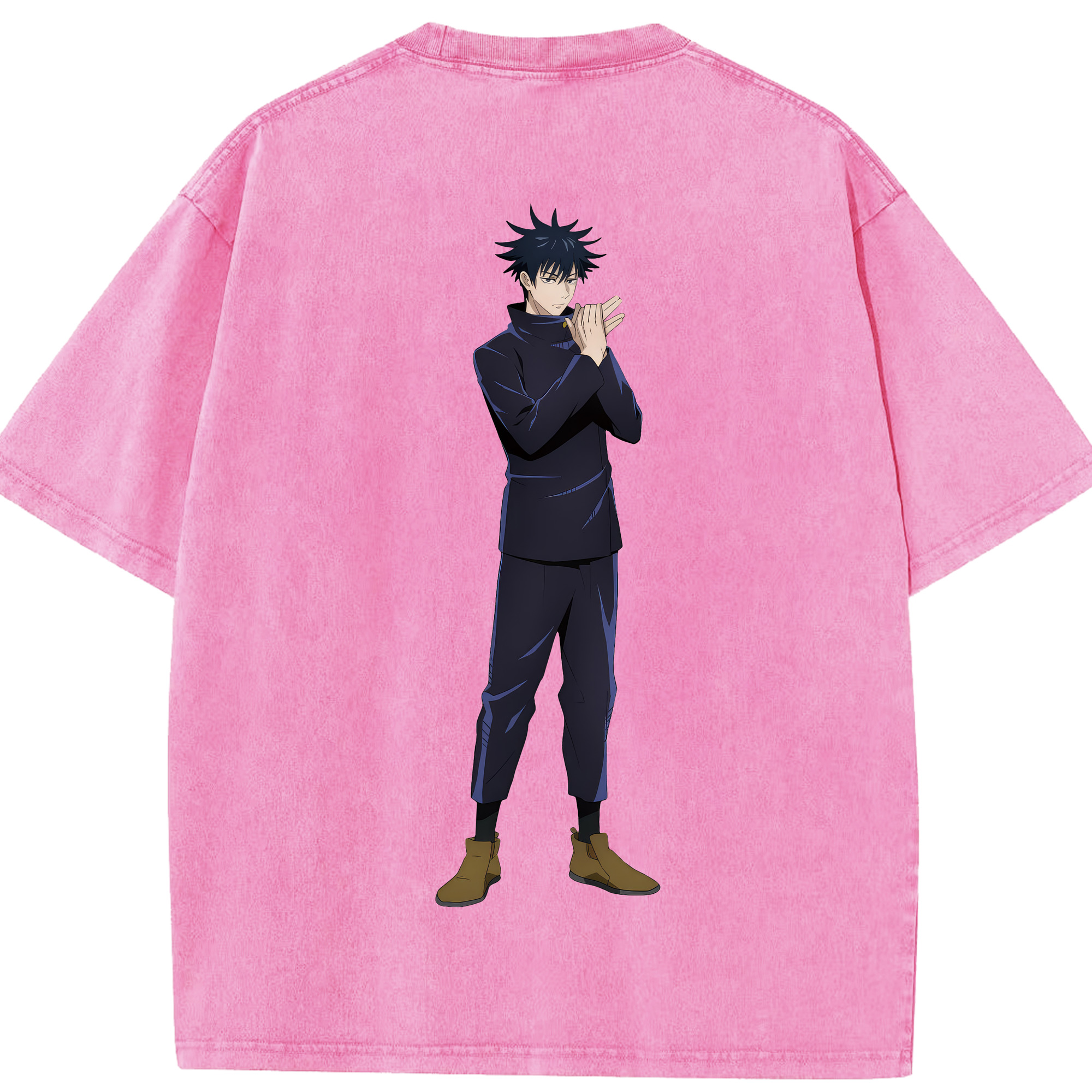 （画像用） 呪術廻戦 Jujutsu Kaisen 綿100% ヴィンテージ風 半袖Tシャツ（背面プリント）